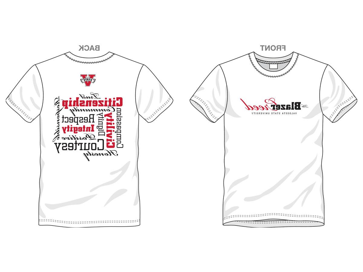 Blazer Creed T-Shirt - This shirt was designed by 有创意的服务 and given to incoming students at Freshman Orientation.